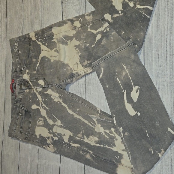 Hugo Boss Other - Hugo Boss Men's Y2K Custom Printed Skinny Jeans Gray and White Size 36 x 34